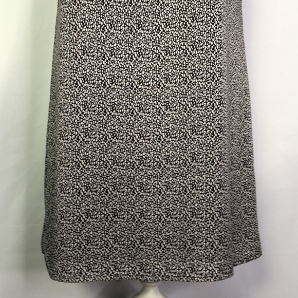 H&M Halter Black With White Dot Print Dress Size 6 - Picture 4 of 11